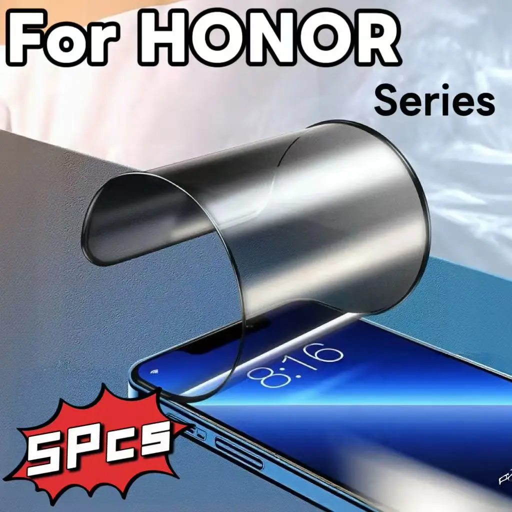 

5-Pack Privacy Screen Protector for Honor Series, Non-Tempered Glass, Anti-Spy, Easy Installation