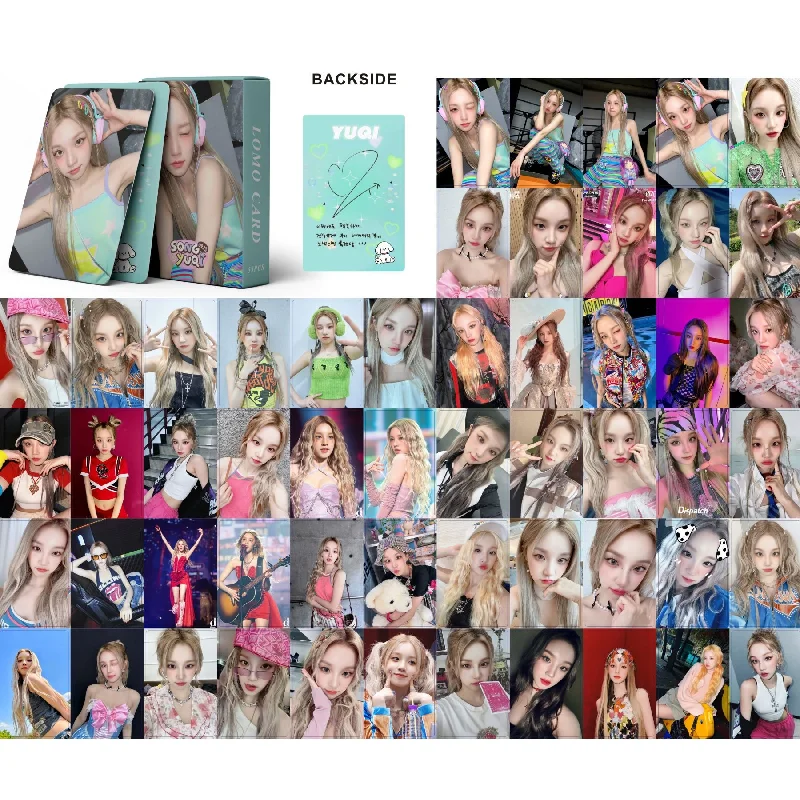 55 pcs/ensemble KPOP (G) I-DLE NOUVEAU Druo Carte Haute Qualité Photocard SONG YUQI HD Imprimé Photo Carte GérCollection Cadeau