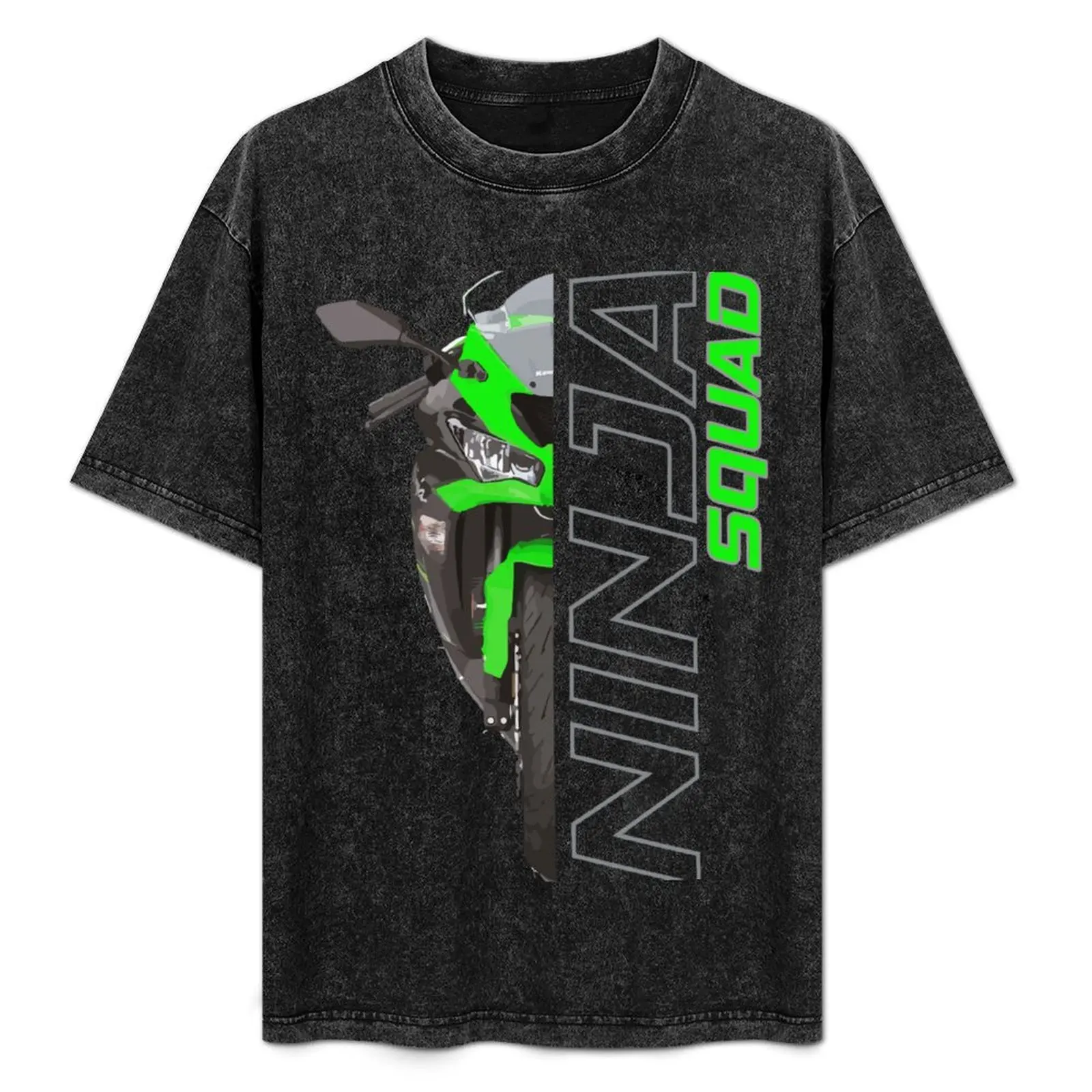 Kawasaki Ninja ZX6R Squad - Team Green T-Shirt aesthetic clothes blue lock street wear luxury clothing labubu men workout shirt