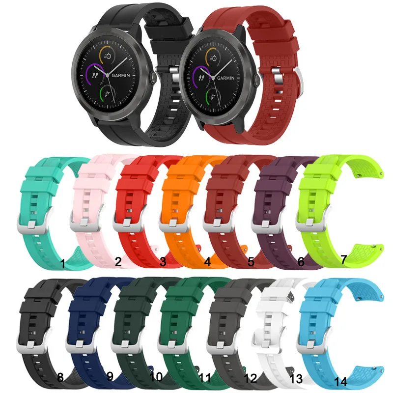 Silicone Bands Strap for Garmin Venu3 Venu2 /Vivoactive 3 4 5 /vivomove3 HR/Venu 2 3