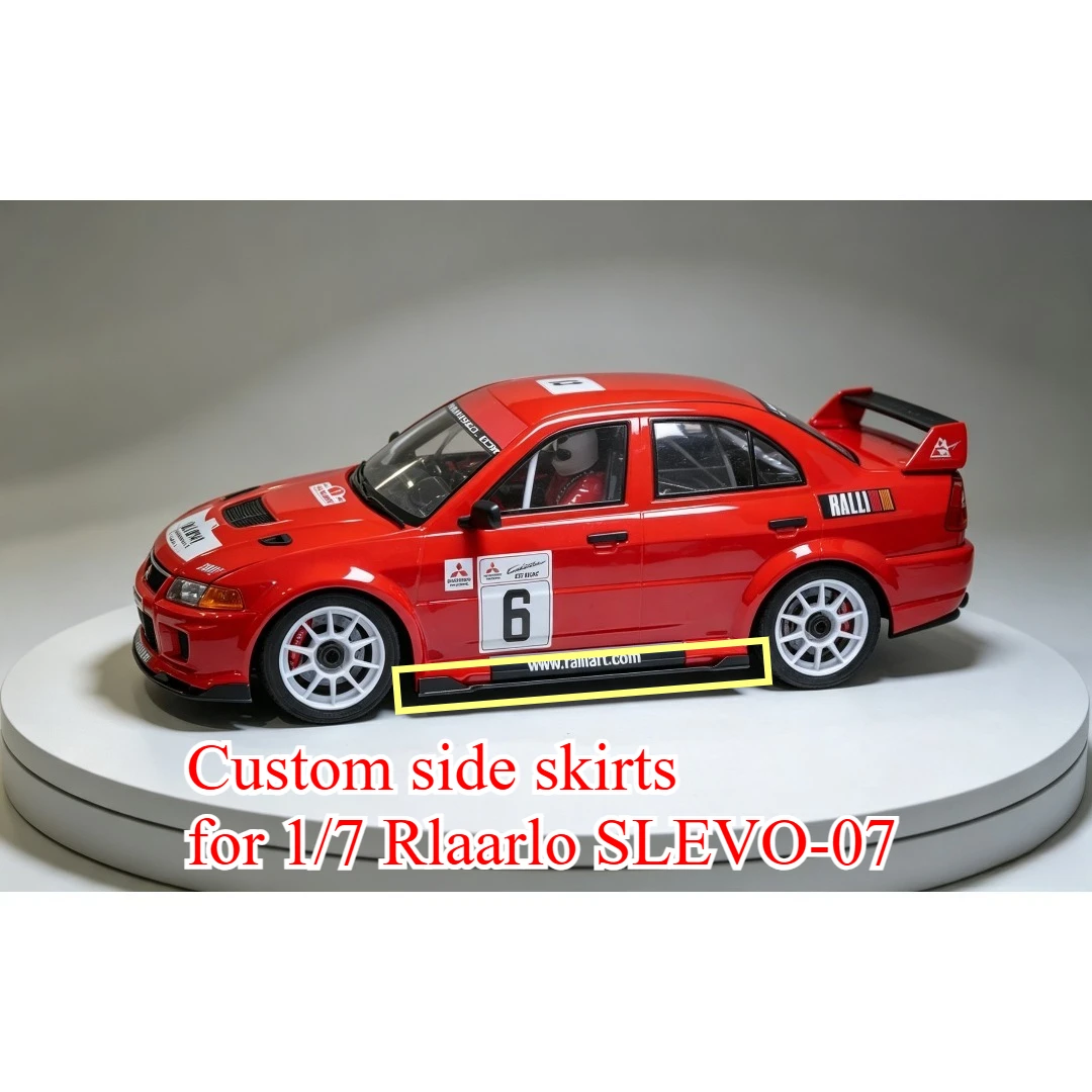 1/7 RC Rally Car Custom Modified Aerodynamic Side Skirt Kit For Rlaarlo SLEVO-07 Racing Exterior Appearance Upgrade Accessories