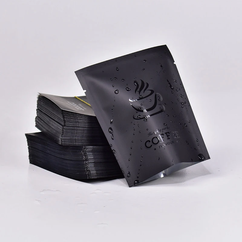 TETP 100Pcs/200Pcs Drip Coffee Bags Aluminum Foil Ear Hanging Heat Sealed Home Travel For Beans Tea Powder Packaging Wholesale