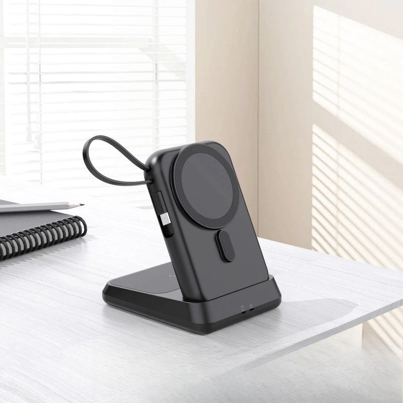 

Mobile phone earphones with their own cable, power bank, large-capacity portable wireless charging