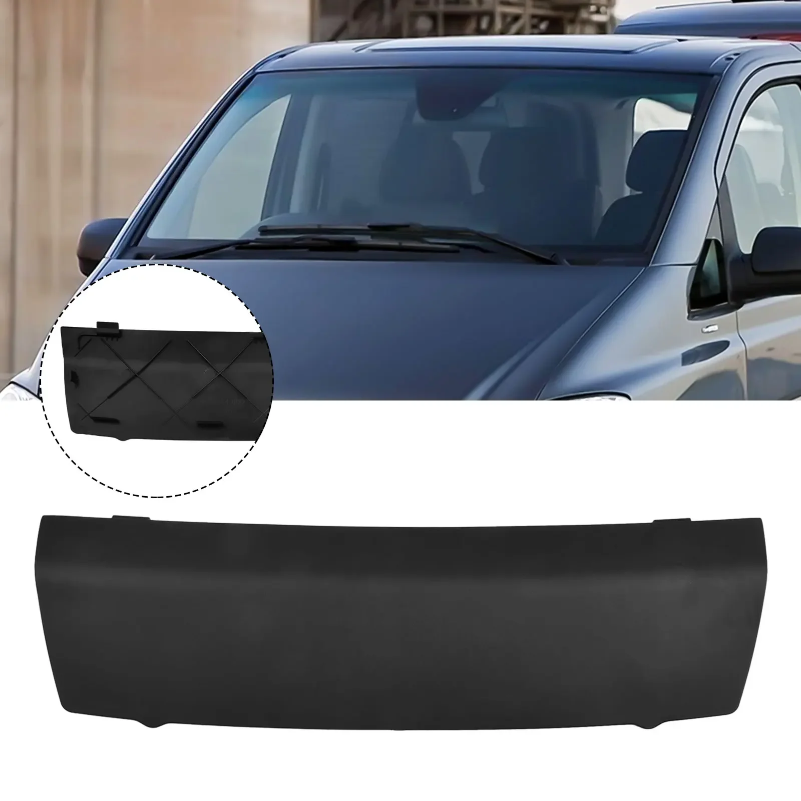 Cubierta de Panel de filtro de aire para parabrisas, accesorios para vehículos, plástico negro, OEM, para Mercedes Viano VITO W639, # A639840022