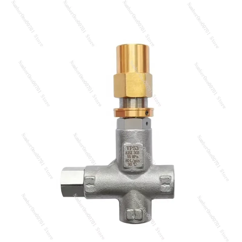 

PINFL Stainless Steel 7975psi Safety Relief Valve Bypass Pressure Regulator for Plunger Pump