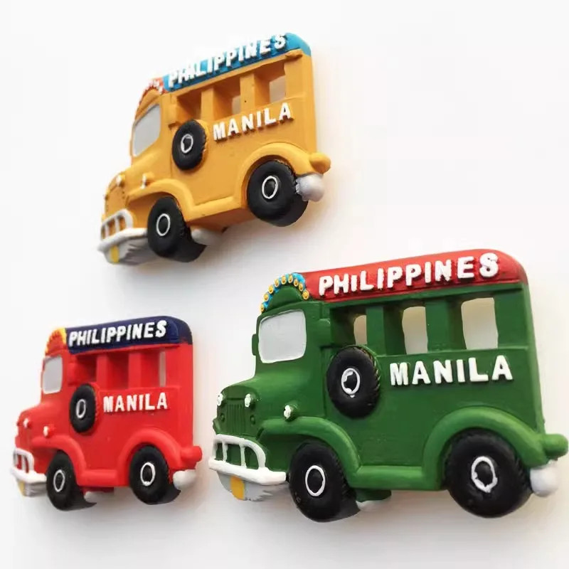 

Manila Philippines Tourism Commemorative Decorative Craft Car Magnetic Refrigerator Sticker Gift