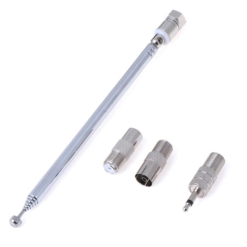 

7120 Radio Trolley Antenna F Head To 3.5mm TV Female Connector Total Length 76cm Three Pieces Adapters