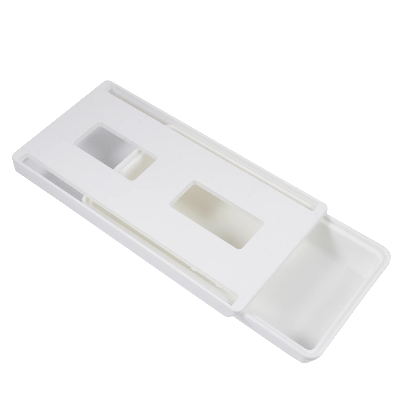 

Pencil Case Paste Box Stationary Container Hidden Holder White Under Desk Drawer Sundries Organizer Office