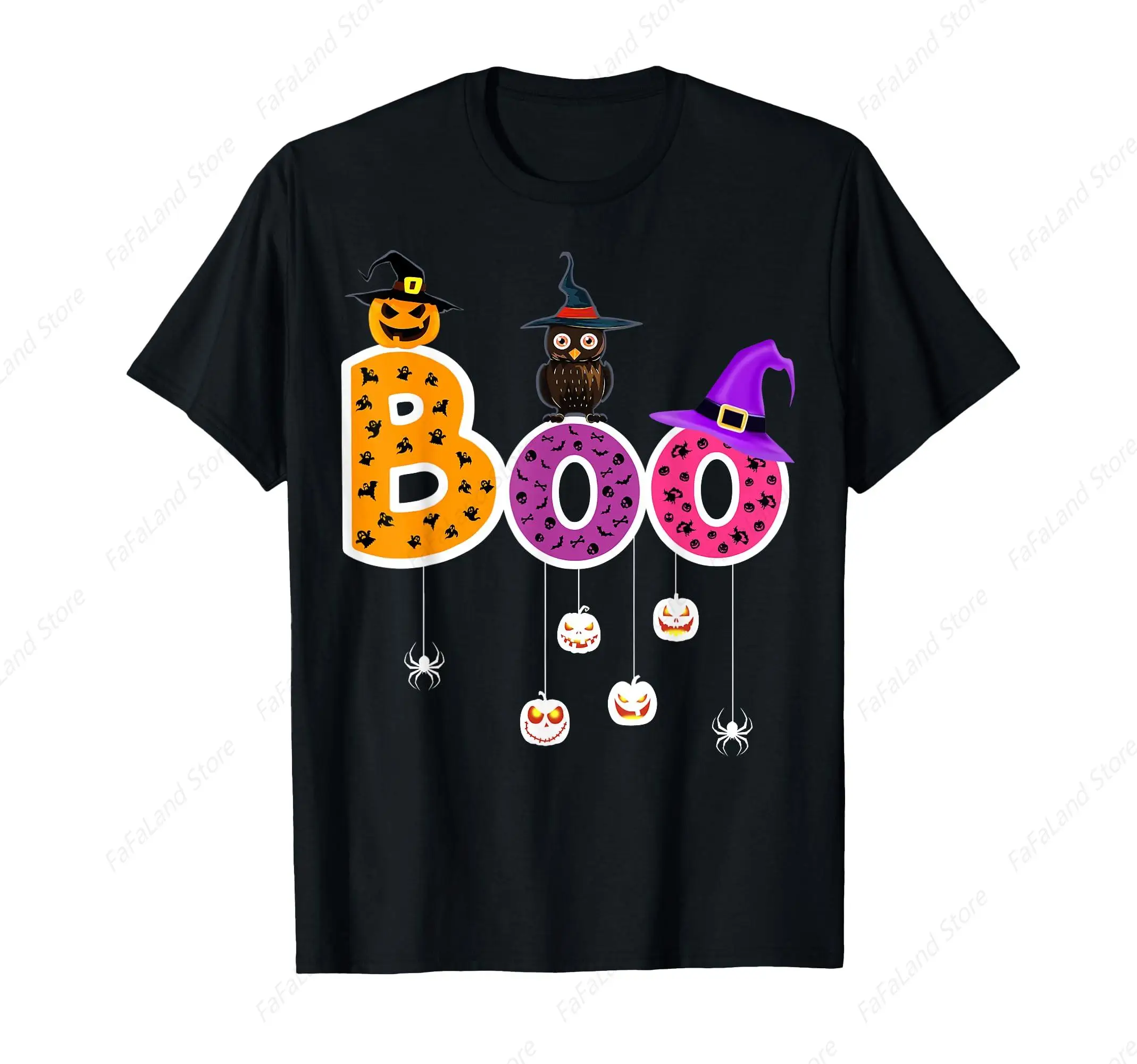 Costume d'Halloween Boo, Spiders mesurosts, Pumkin and Witch Hat T-Shirt