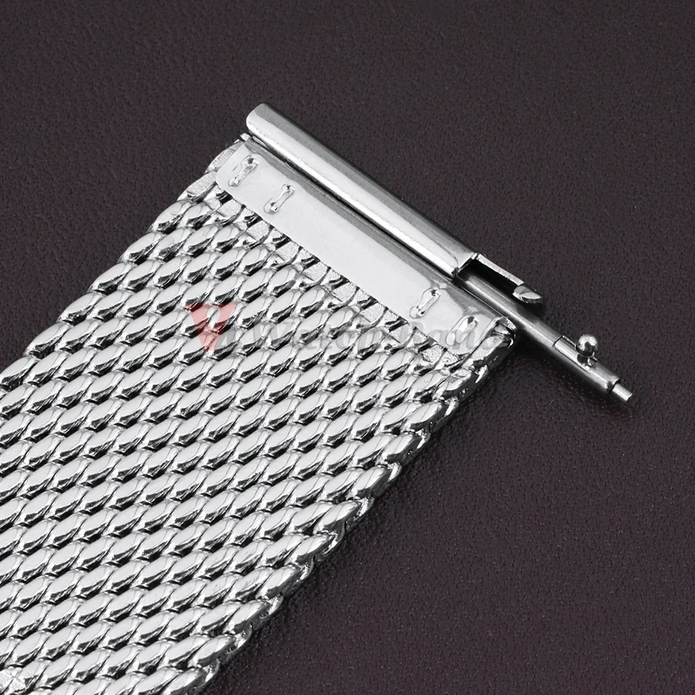 20mm 22mm 18mm Armband 0,6 1,0mm Mesh Milanese Uhrenarmband für IWC für Rolex für Omega Edelstahl-Armband für Seiko Armband – Detail 5