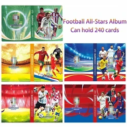 3D Football All Star 240 Pcs Collection Cards Album Book Map European Cup Binder Notebook Protection Booklet Card Holder Storage