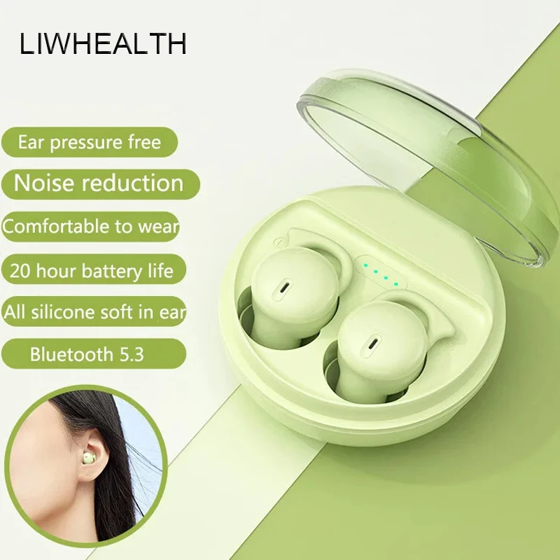 

2025 Bluetooth Wireless Earphone Sleep Headphones ENC Clear Music Wireless Ear Buds Noise Reduction Headset In-Ear Invisible