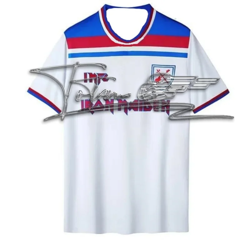 IMFC ويست هام جيرسي | أيرون مايدن جيرسي. قميص Iron Lady X West Ham United، تي شيرت أنيق للرجال. موتو #4