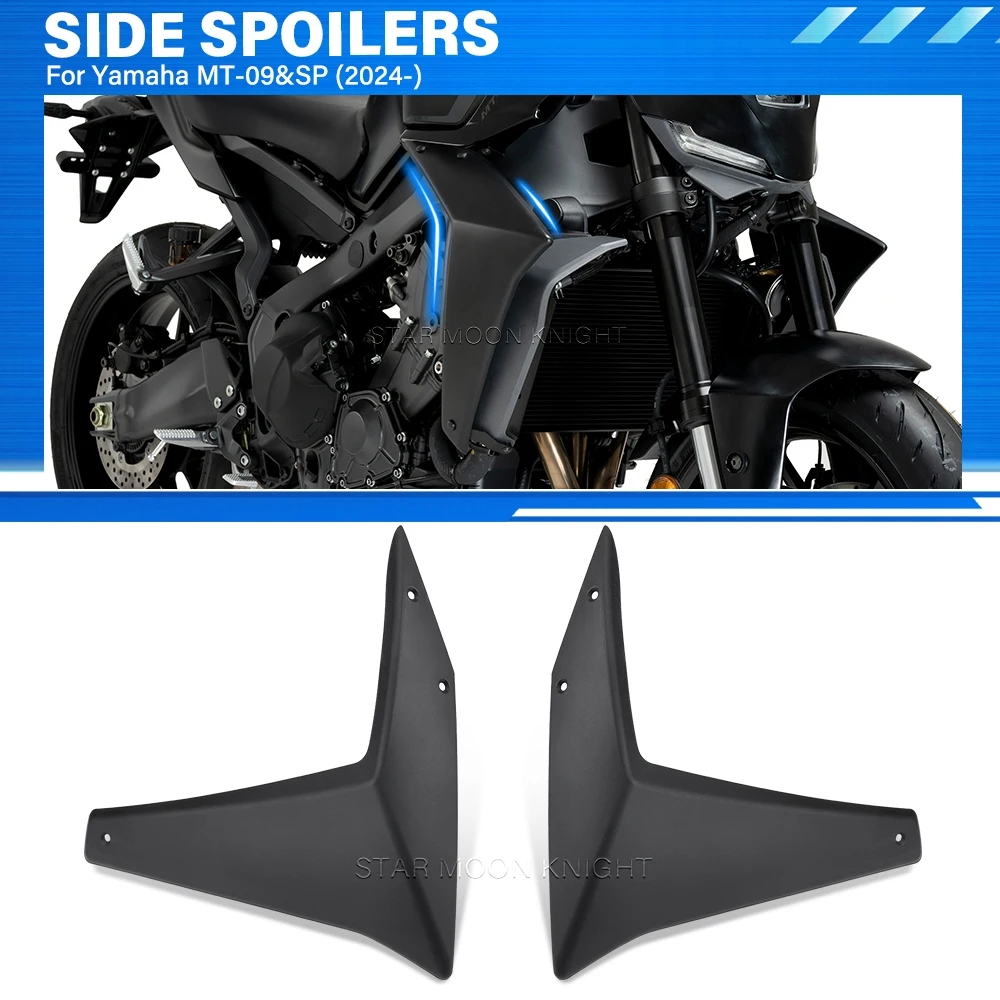 

For YAMAHA MT 09 Gen 4 MT09 MT-09 SP 2024 2025 Motorcycle Sport Downforce Naked Side Spoilers Aerodynamic Wing Deflector
