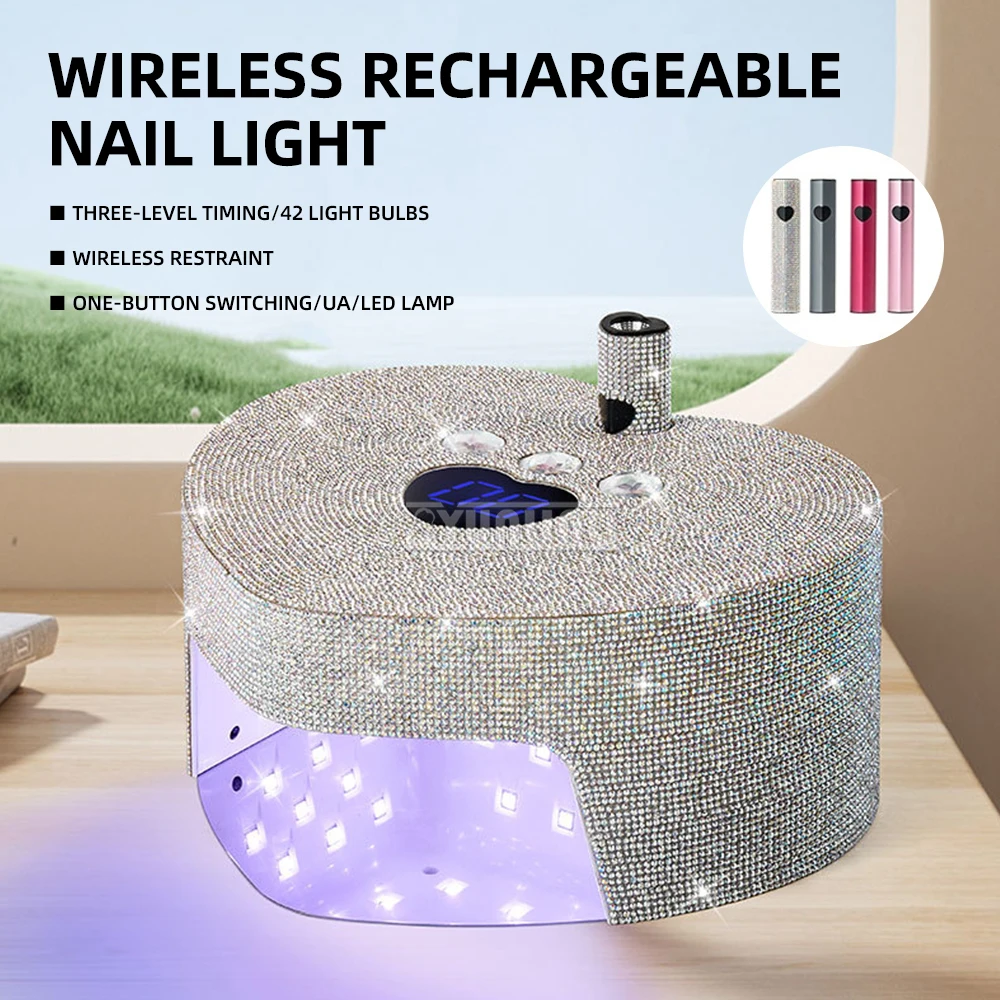 Diamond Battery Nail Therapy Light Fast Drying Nail Baking Glue Light Therapy Light