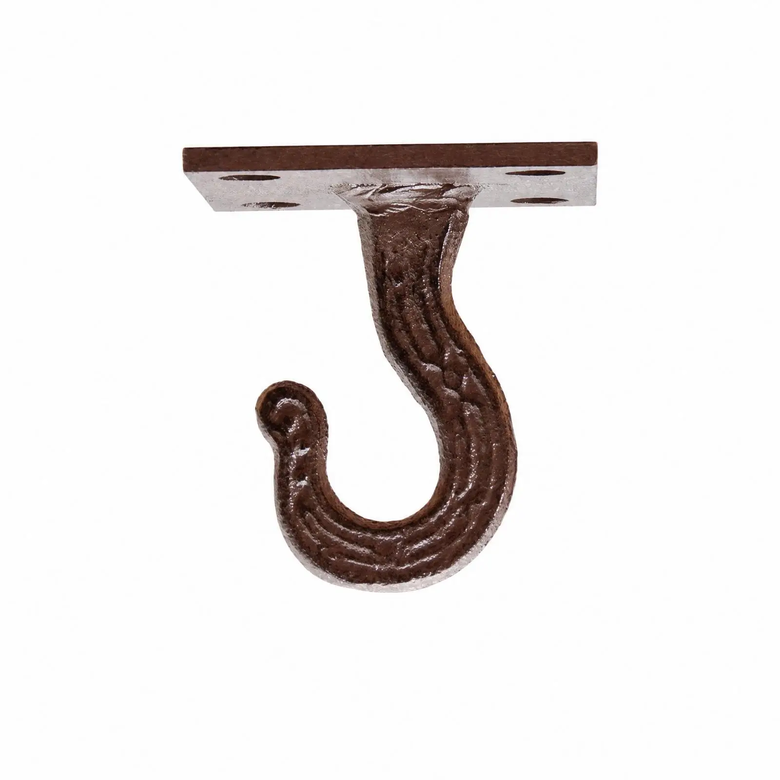 Cast Iron Decorative Wall Hook Sturdy Cast Iron Upper-Wall Hook with Mounting
