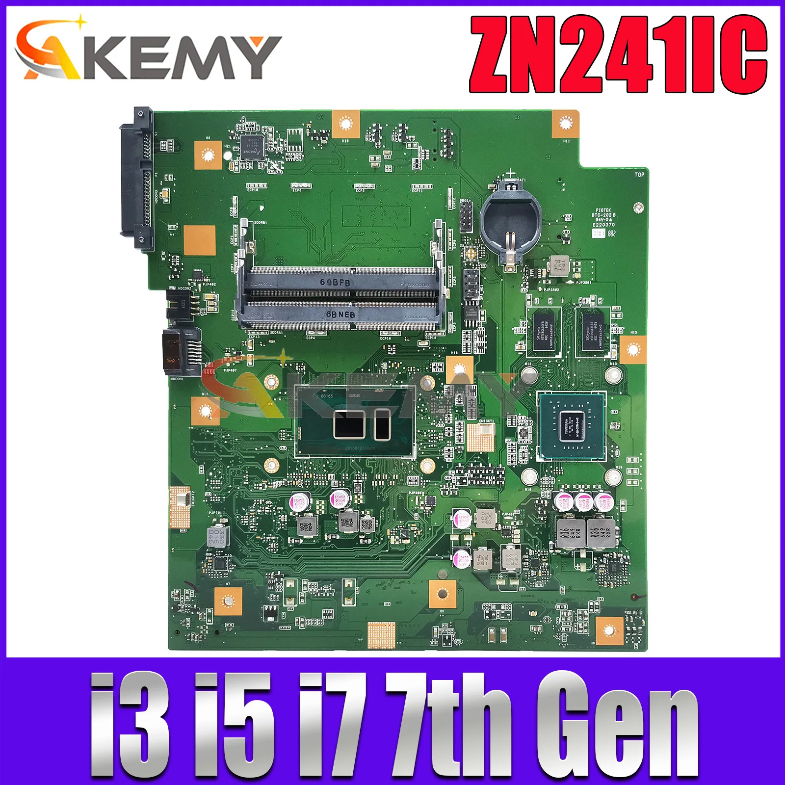 

ZN241IC Mainboard For ASUS Zen AiO ZN241I ZN241ICGK Motherboard all-in-one I3-7100U I5-7200U I7-7500U CPU GT940MX Fully Test