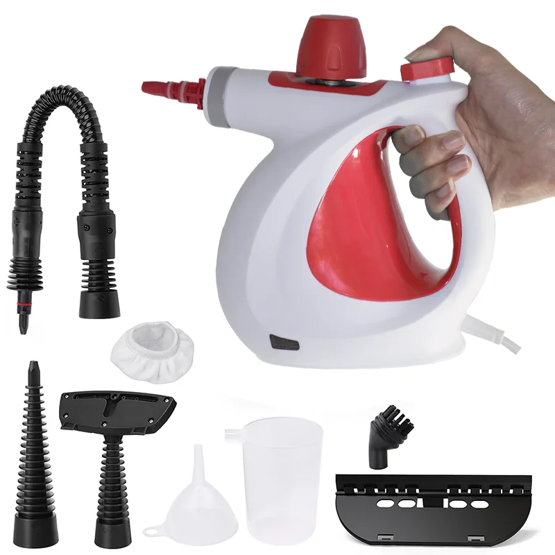 2024 1050W Powerful Handheld Cleaner With Detergent Container Pressurized Hand Held Steamer For Kitchen Bathroom Windows