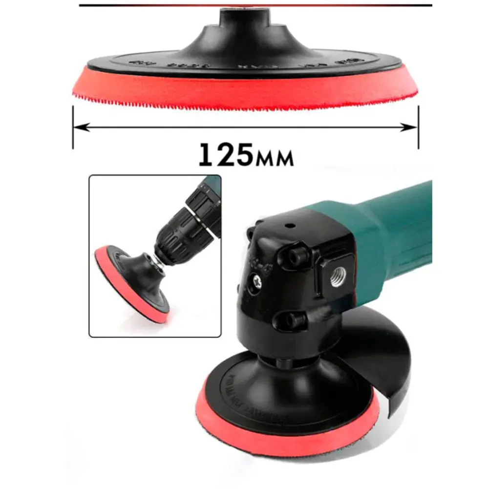 2 Buah Bantalan Pengamplas 125MM untuk Mesin Gerinda Sudut, Bantalan Penyangga Roda Poles untuk Mesin Gerinda, Aksesoris Perkakas Listrik