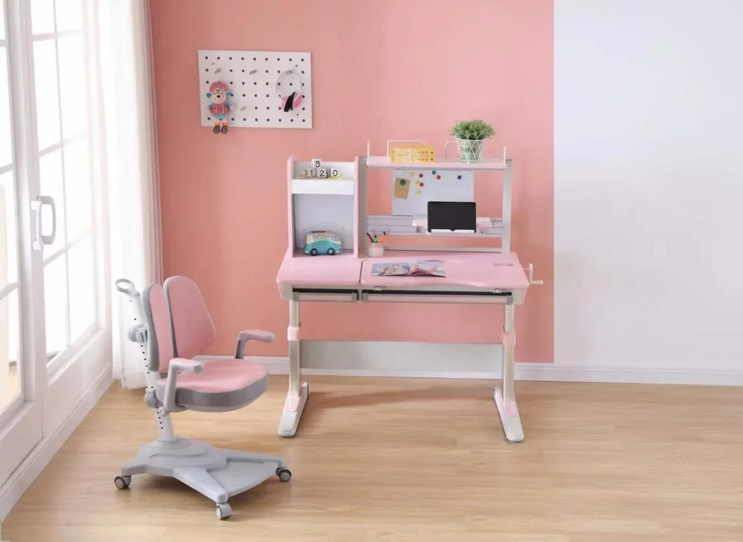 2026 home kids children portable  height adjustable folding child study  table for kids