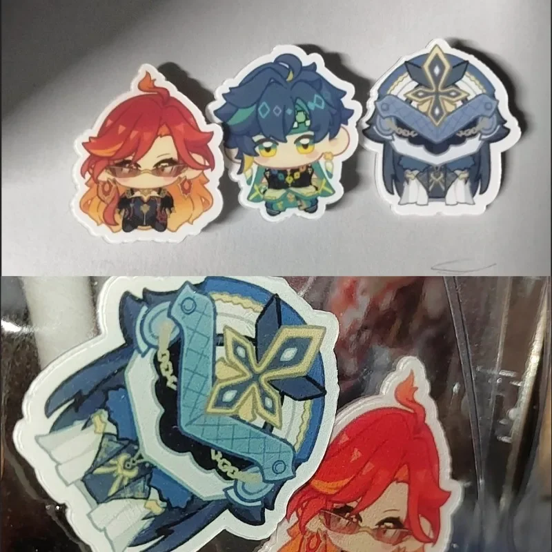 

Genshin Impact Capitano Captain Expression акриловая брошь металлическая булавка значок для косплея ювелирные аксессуары для одежды рюкзак подарок