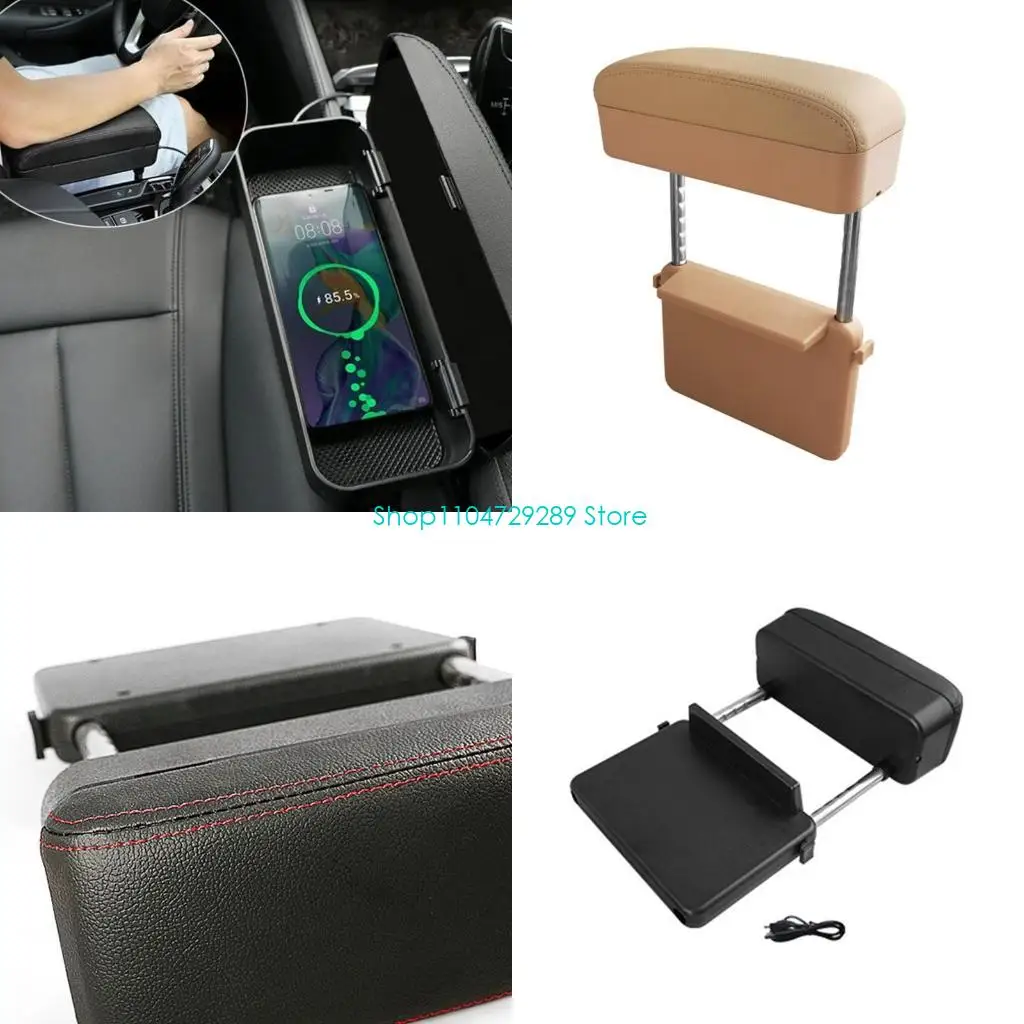 

D8KE Universal Auto Center Console Cover Armrest Pads Armrest for Seat Box Pad Cushio