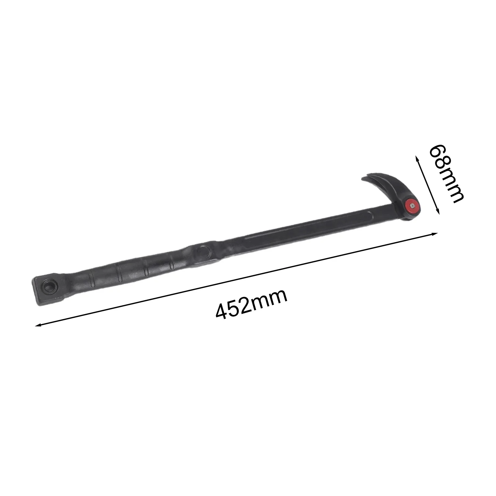 18 Inch Pry Bar Tool with Rotatable Head and Locking Positions for Automotive Tire Repair and General Maintenance