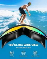 Adult Wide View Swim Goggles Anti-Fog Anti-UV No Leak Swimming Glasses with Earplugs for Men And Women Youth 5