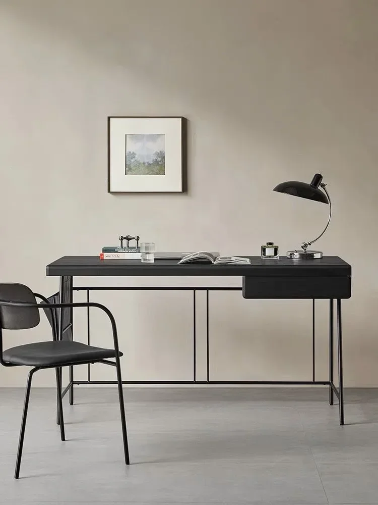 

AAItalian Minimalist Desk Light Luxury Modern Minimalist Nordic Solid Wood Computer Desk