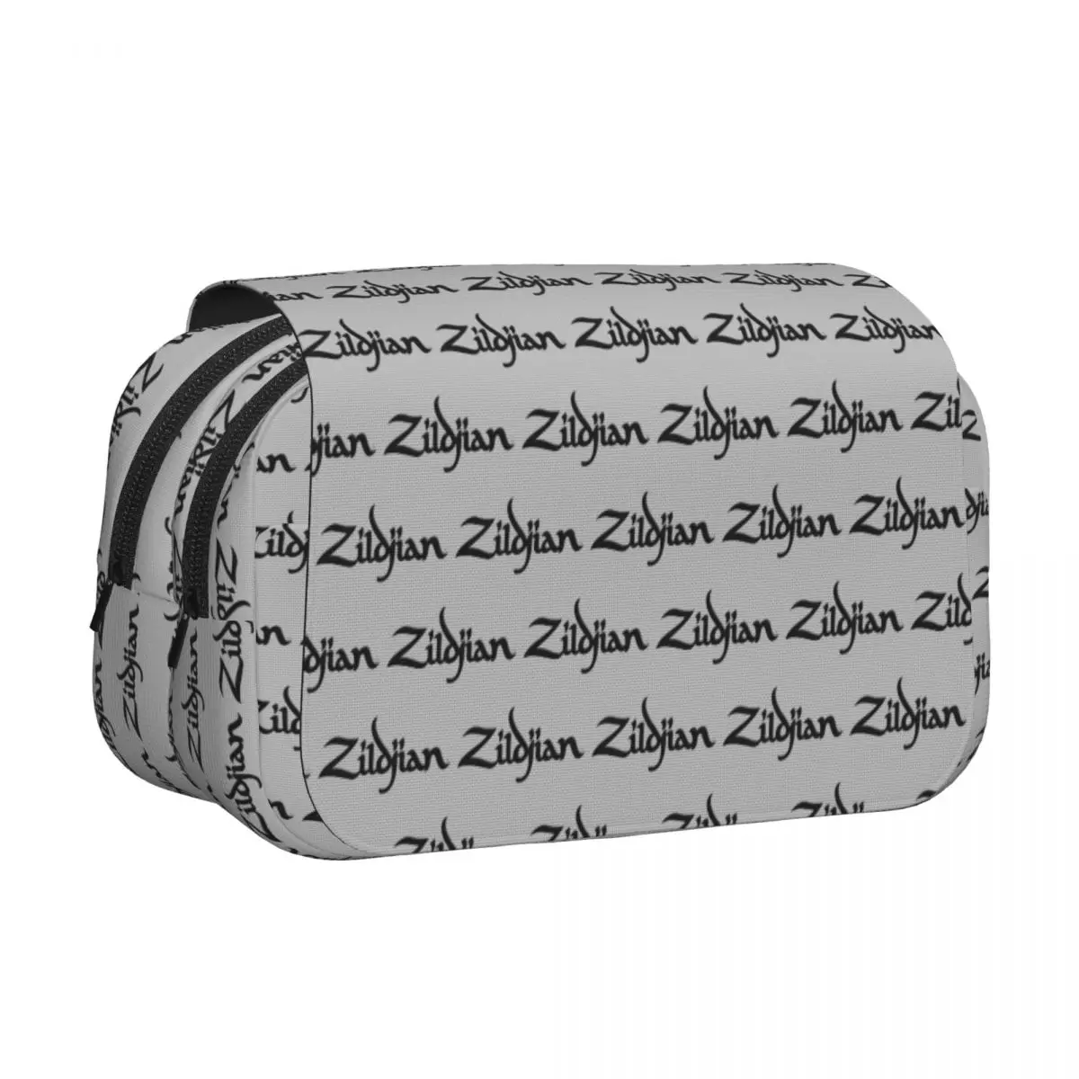 Zildjian Drums Drummer Drum Music Cymbals Percussion Pencil Case Pen Holder Hard Shell Leather Large Storage Pen Box Pencil