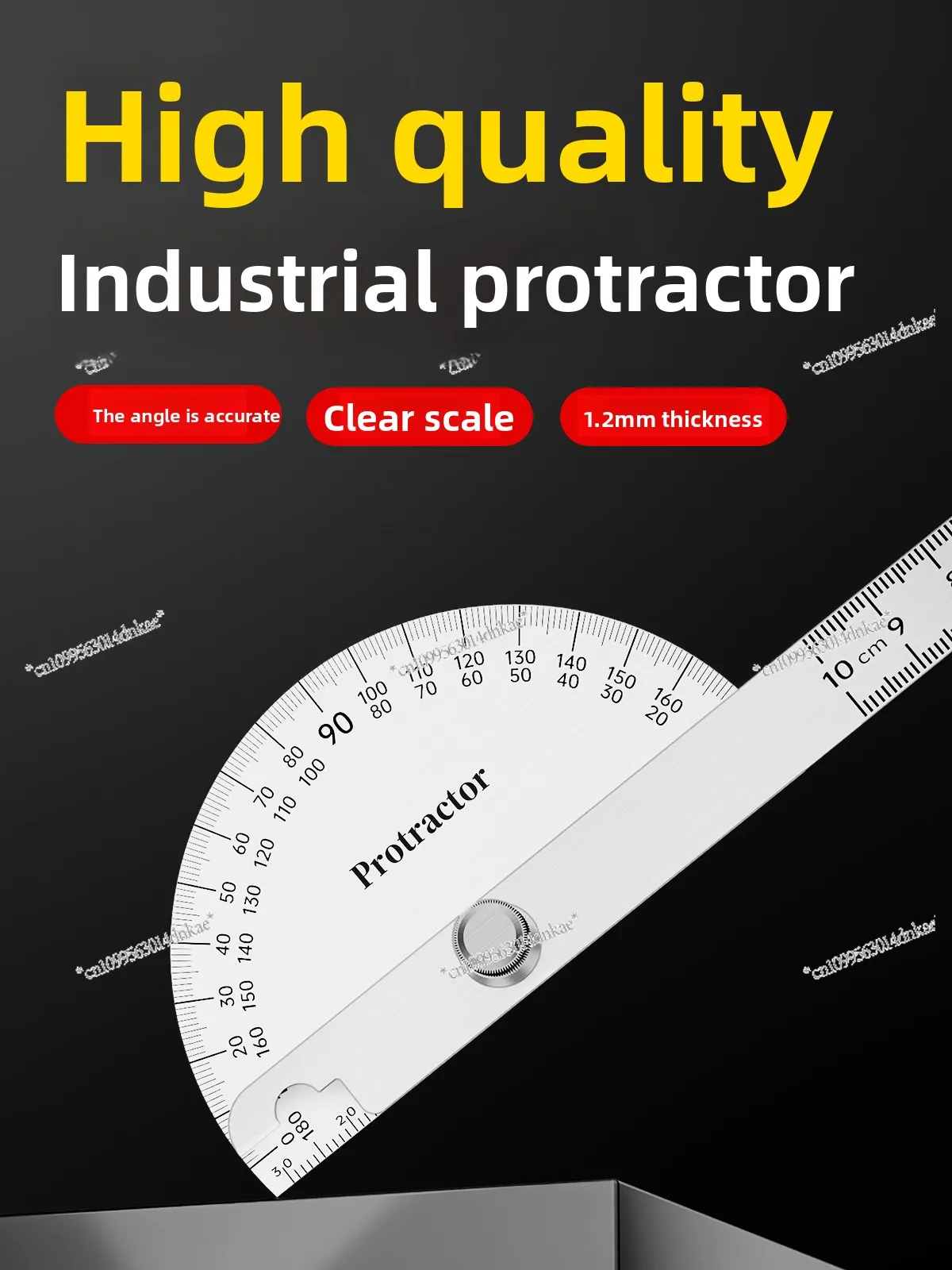High Precision Stainless Steel Protractor Multifunctional Universal Angle Ruler Angle Gauge Woodworking Angle Ruler Industrial