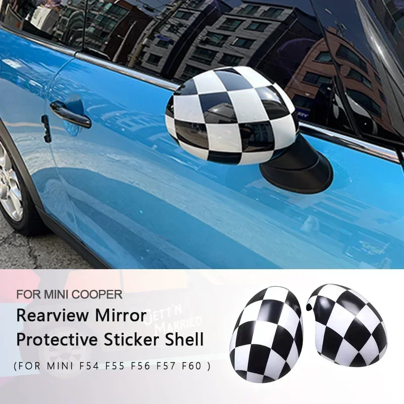 

High quality For Mini Cooper F54 F55 F56 F57 F60 2014-2019 Rearview Mirror Protective Sticker Shell