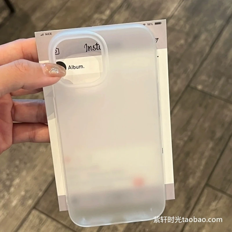 Tranaparent Simple Luxury Phone Case For iPhone 16 15 14 13 