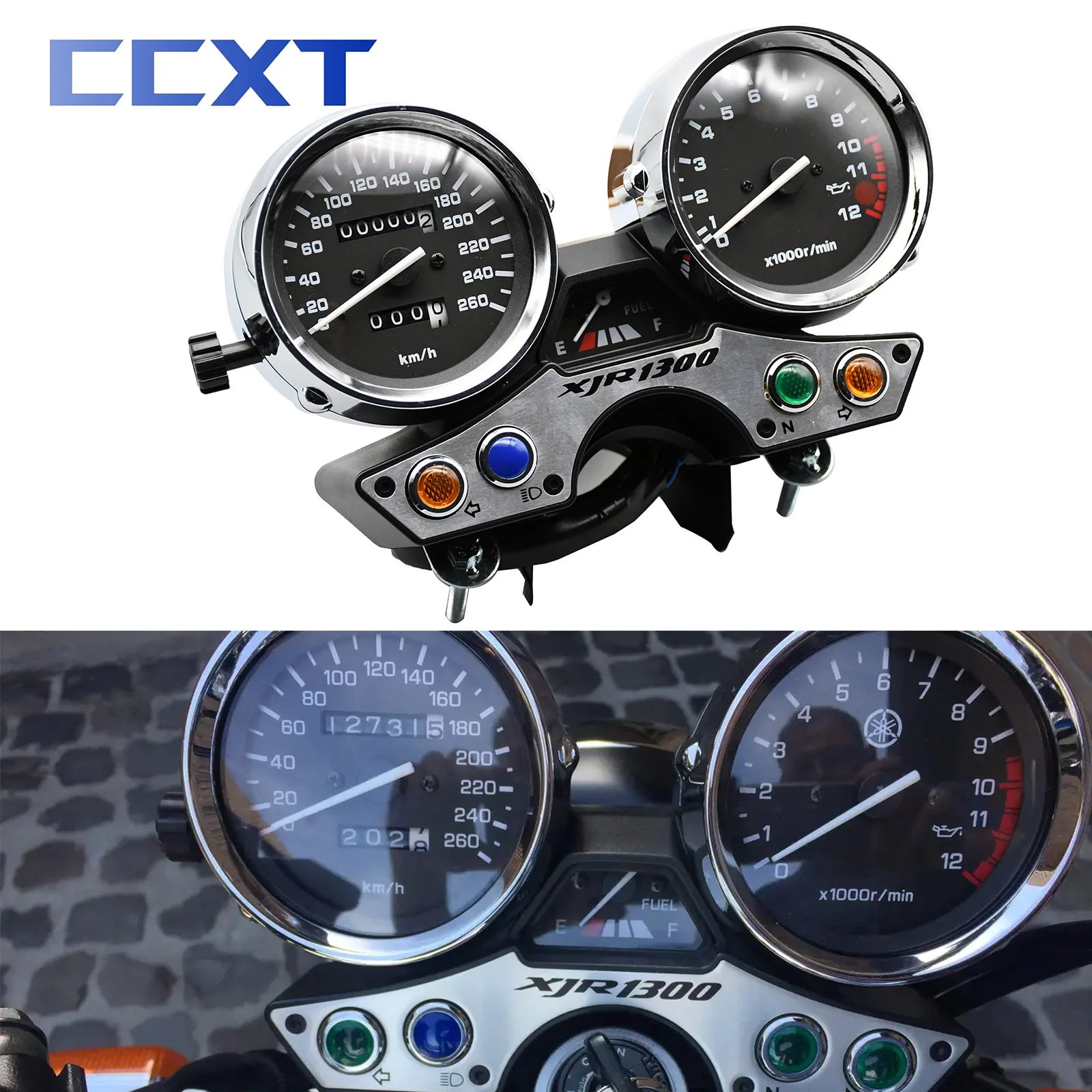 Motorcycle 260 Tachometer Odometer Instrument Speedometer Gauge Cluster Meter For Yamaha XJR1300 XJR 1300 1989-1995 1996 1997