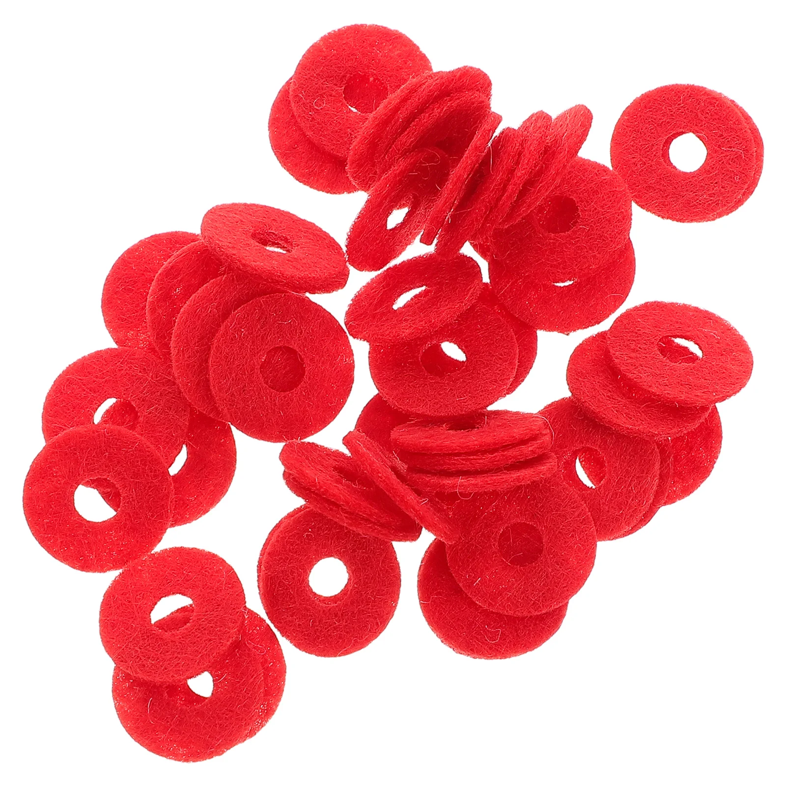 

90 Pcs Accessories Piano Pad Felt Washer Cleaner Tuning Kit Pedal Tool Red Pad Keyboard Maintenance Piano Repair