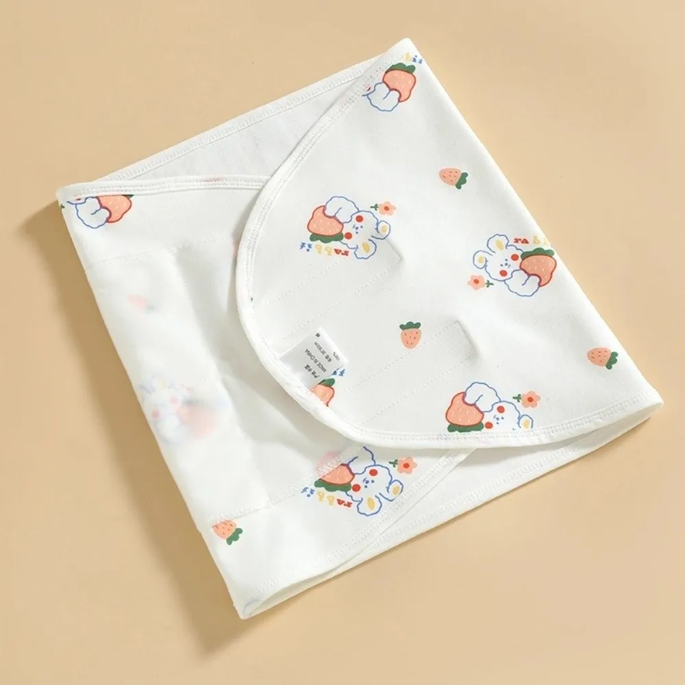 Comfortable Anti-startle Sleeping Bag Cotton Cartoon Swaddle Blanket Single Layer Newborn Sleep Bag Wrap