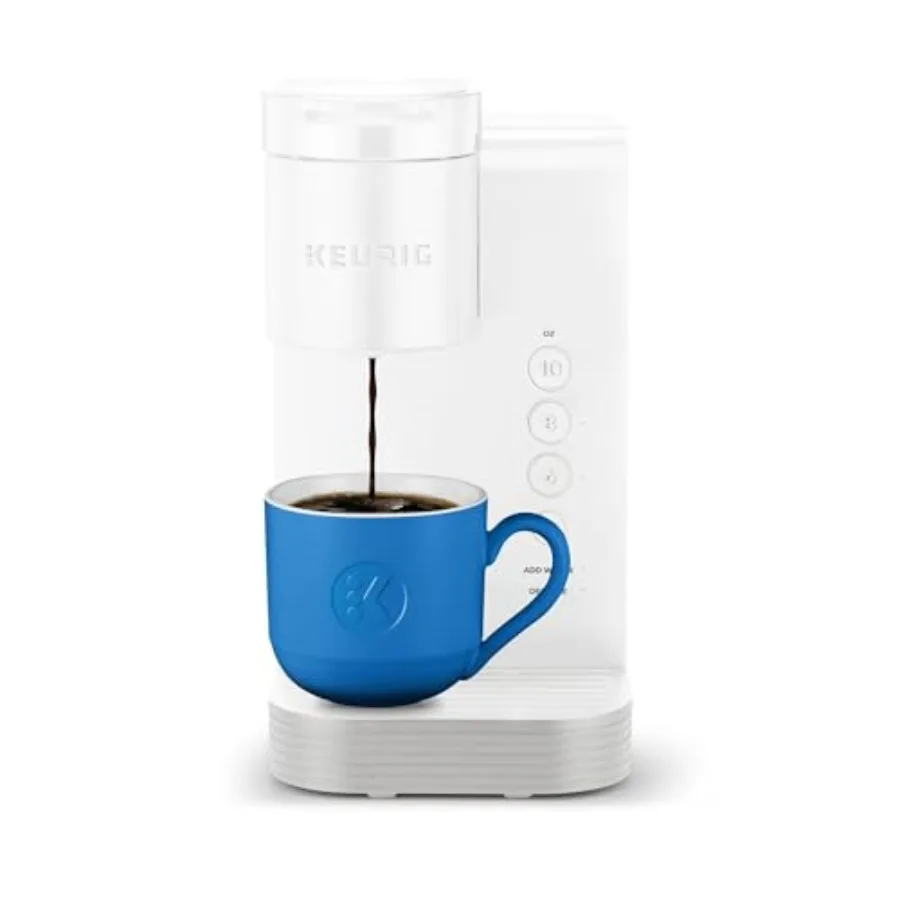

Кофеварка K-Express Essentials для капсул K-Cup, однопорционная, цвет Cloud White, для дома и офиса, прочная пластиковая конструкция с S-образной формой.