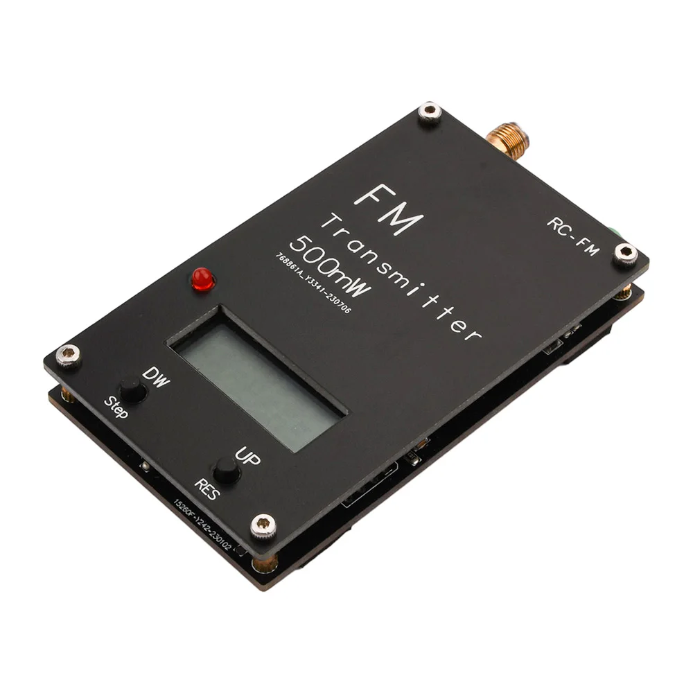 2000M 0.5W FM Transmitter Frequency LED display Stereo Digital 76-108MHz for DSP Radio broadcast Campus Radio Station Receiver