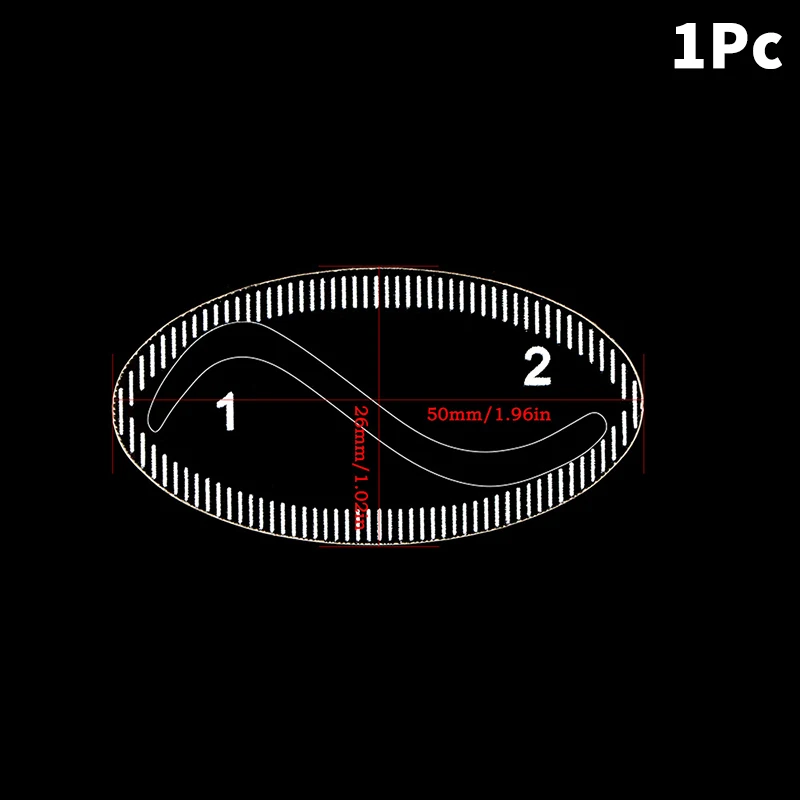Brow Mapping Ruler Eyebrow Shaping Ruler 1 Minute Fast Drawing Design Brow Easy Tool Microblading Permanent Mekup Stencils
