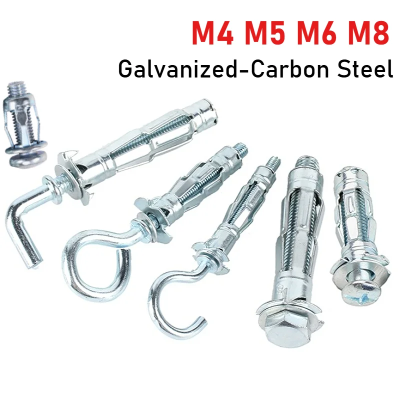 M4 M5 M6 M8 Galvanized Petal Screw Anchors Hollow Wall Anchor Drywall Anchors Metal Rivetnut Ceiling Expansion Screws