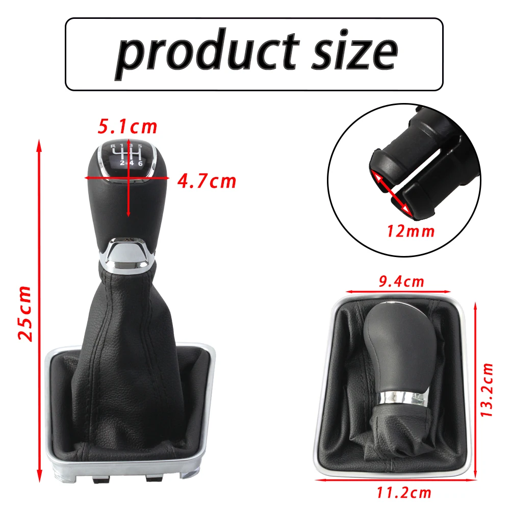 1pcs Gear Knob Assembly Shift Lever Head For Seat For Toledo 2012-2018 5JB711456