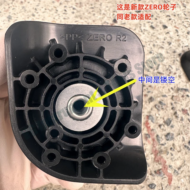 For ZERO Trolley Case Wheels, HINOMOTO Universal Casters, Replacement Rolling Wheels & Tires for Travel Luggage Suitcase Repair