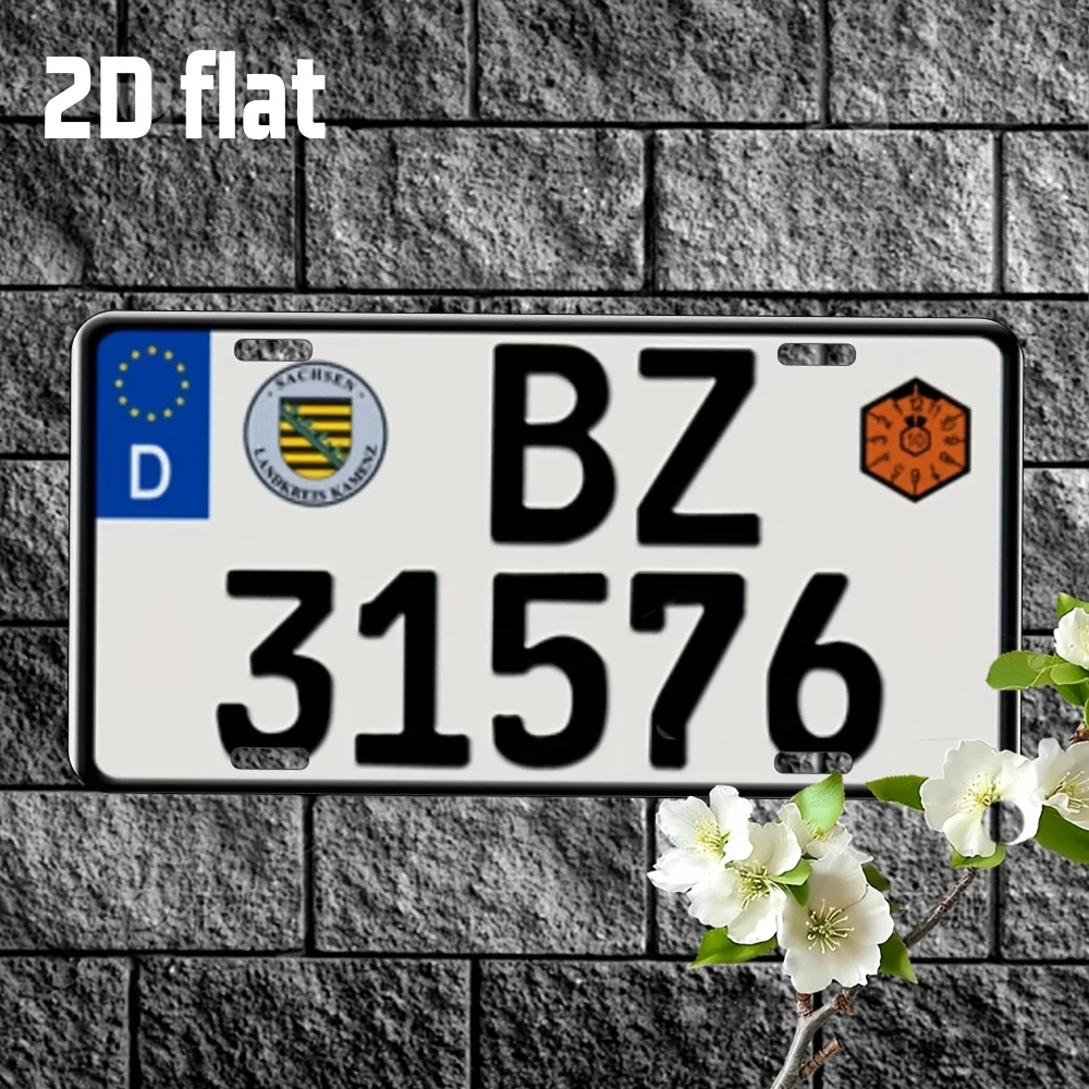 Metal Sign - Waterproof Aluminum Wall Decor with Bavarian Flag & Sunshine Design, Easy to Install for Home, Garage, Cafe, Bar,
