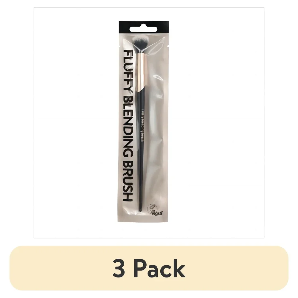 3 عبوات من فرش المكياج المزج الرقيقة، أداة تجميل صناعية نباتية، مزج ظلال العيون وإعداد خافي العيوب #3