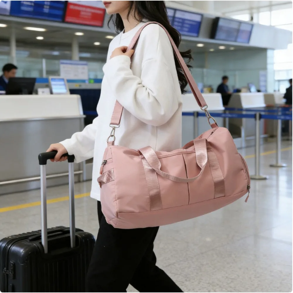 

Large Capacity Waterproof Anti Theft Travel Bag with Wet Dry Separation for Gym Swimming Yoga Sports