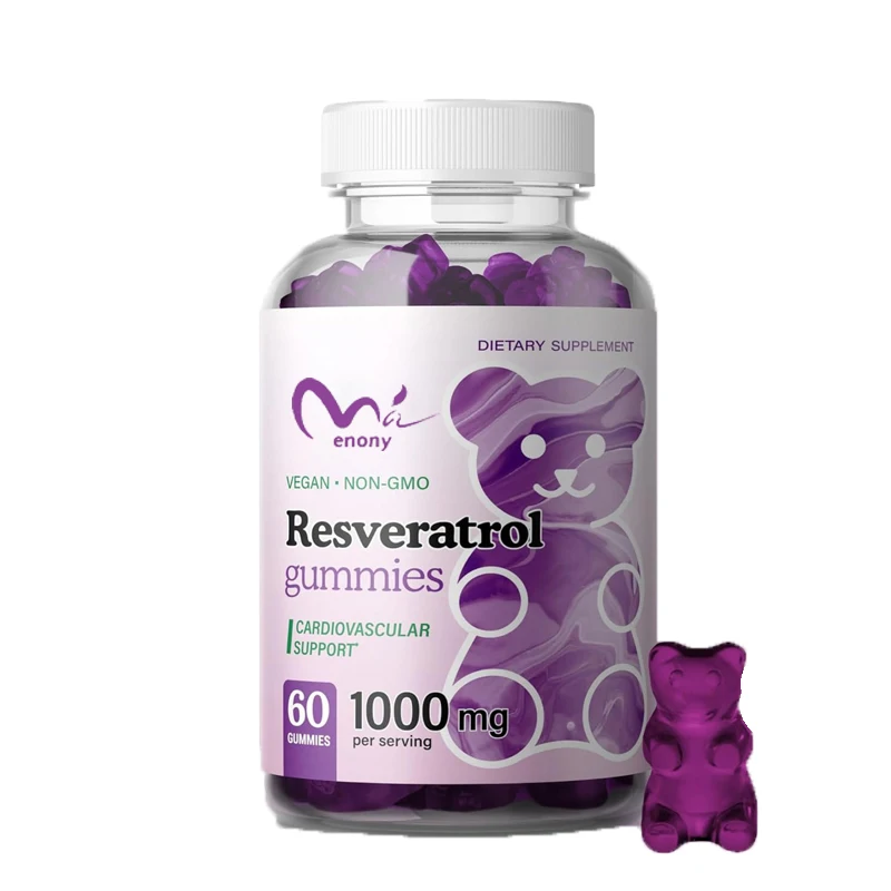 

Resveratrol Soft Candy - Resveratrol Supplement for Immune System, Antioxidant Support, Anti Aging 60 Pills Blueberry Flavor