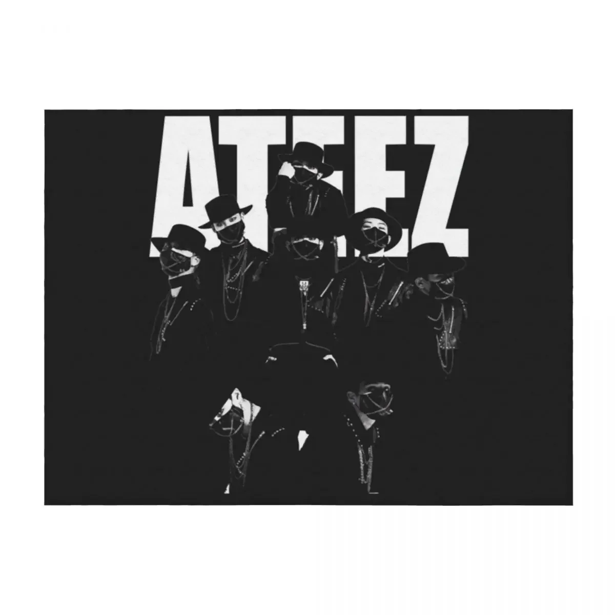 

ATEEZ Essential T-Shirt Throw Blanket Bed Custom christmas gifts blankets ands Blankets