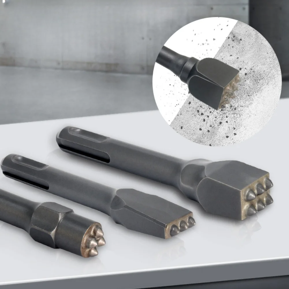 

Set of 3 Carbide Hammer Bits for Electric Rotary Hammers Featuring Heat Treated Cemented Carbide for Long Operational Lifespan
