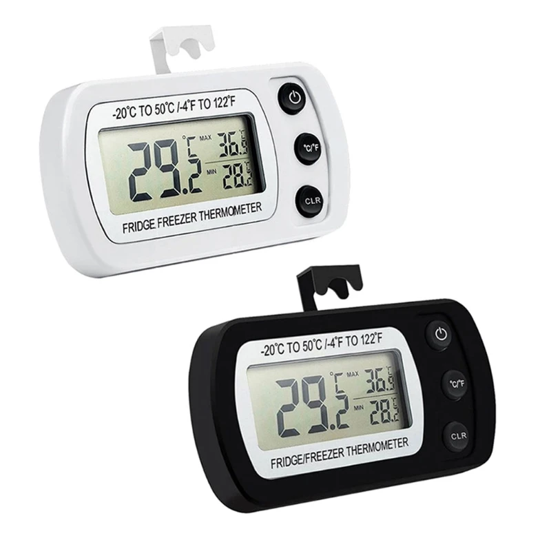 Digital Freezer Room Thermometer IPX3 Waterproof Min Record Function Durable