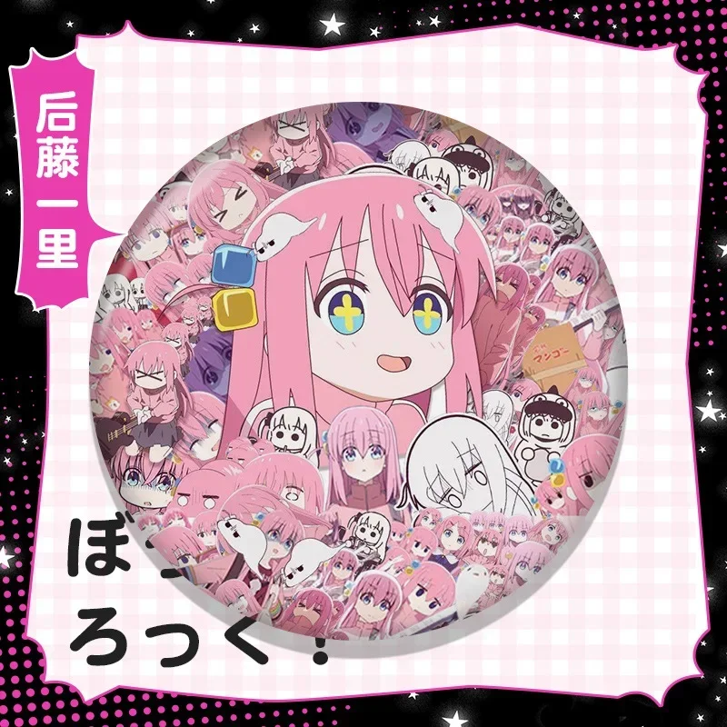 Anime Bocchi The Rock Rock Brooch Cartoon Character Gotoh Hitori Yamada Ryo Pin Clothing Backpack Lapel Badges Accessories Gifts